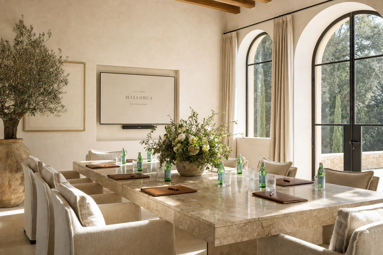 Intimate luxury teaching session inside Mallorcan villa